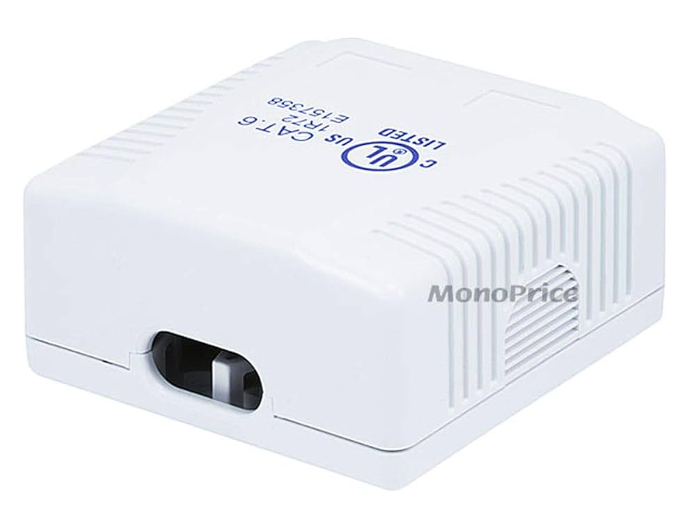 Amazon.com: Monoprice Cat6 RJ45 Surface Mount Box - UL